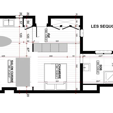Апартаменты Les Sequoias #maisonsavaron - Loft 52m2 Клермон-Ферран